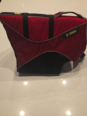 Ruffwear Red and Black Packable Dog Gear Carrier